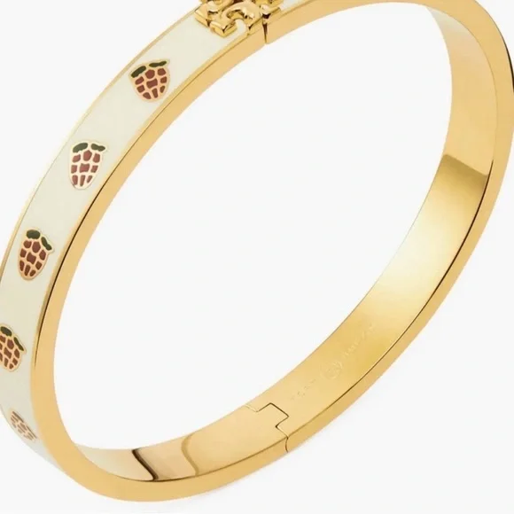 Tory Burch Kira Ground Off Enamel Bracelet NEW - Picture 8 of 8